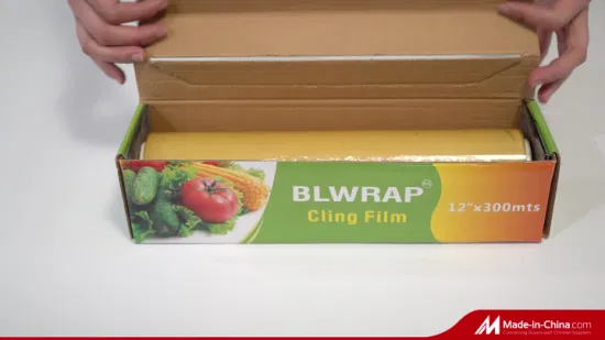 PVC防曇性食品グレード保護食品ラップしがみつくプラスチック抗菌包装フィルム再利用可能なエコプラスチックPEキッチン用品ストレッチしがみつくフィルムジャンボロール付き